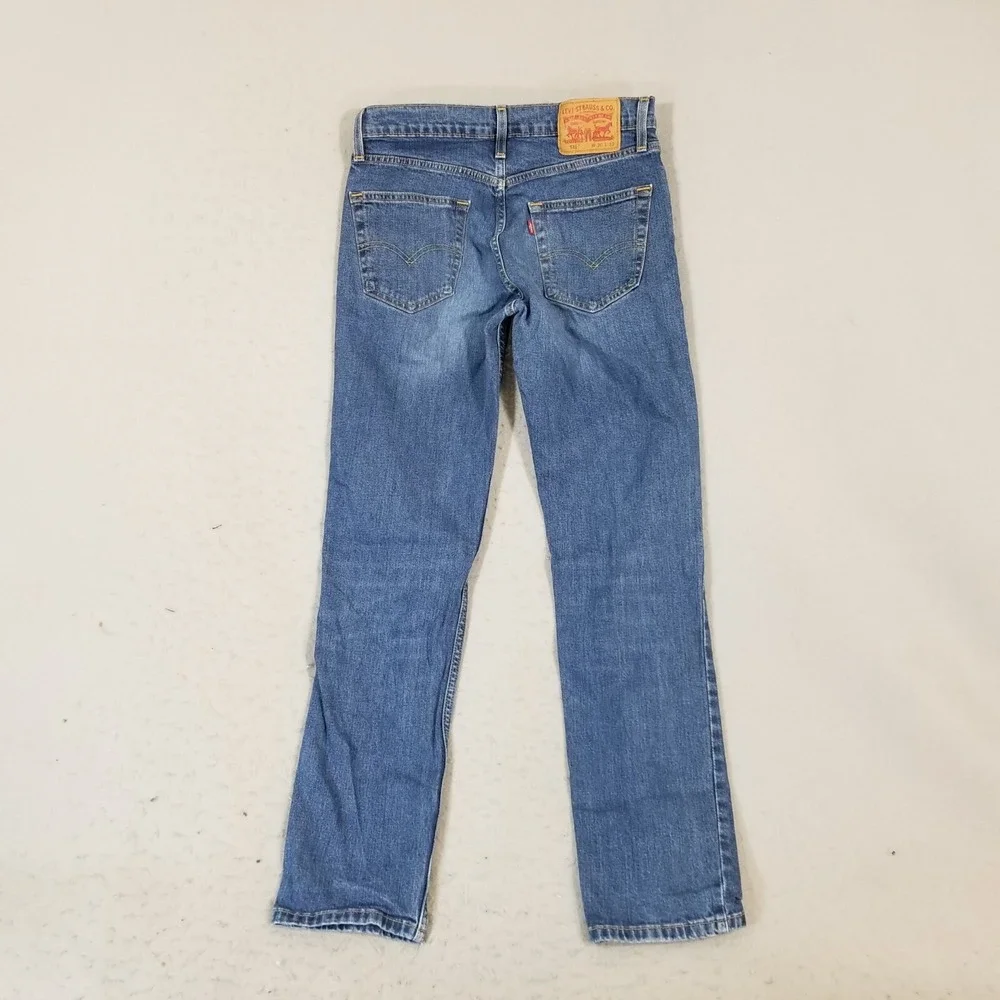 Levi's 511 jeans men's 30 x 32 skinny straight blue stretch denim pants retro
